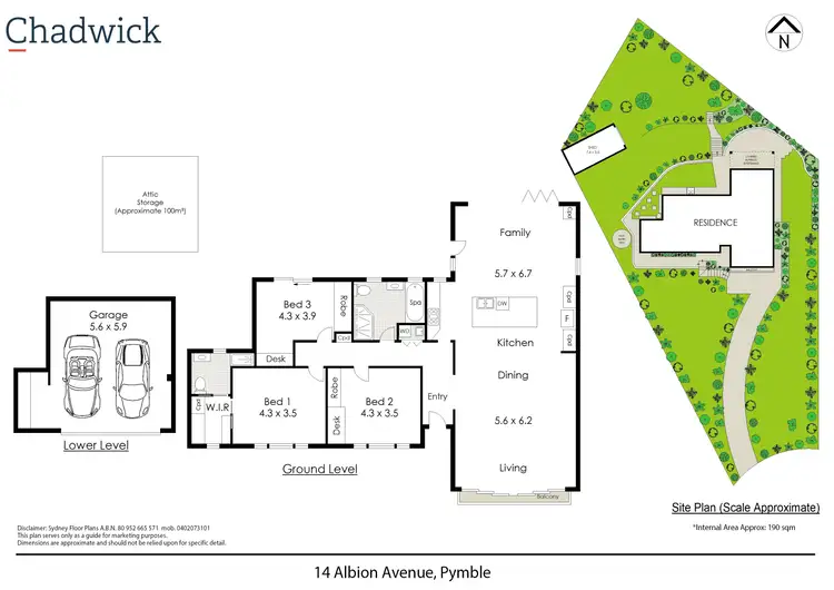 Floorplan of Homely house listing, 14 Albion Avenue, Pymble NSW 2073