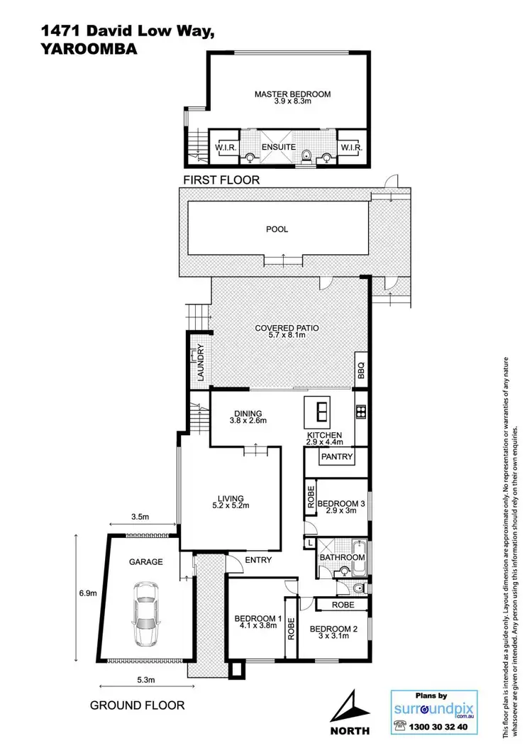 Floorplan of Homely house listing, 1471 David Low Way, Yaroomba QLD 4573