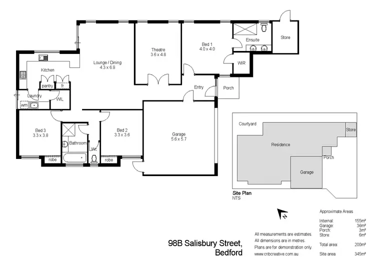 Floorplan of Homely house listing, 98B Salisbury Street, Bedford WA 6052