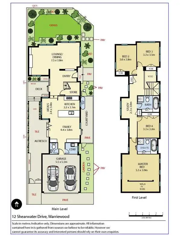 Floorplan of Homely house listing, 12 Shearwater Drive, Warriewood NSW 2102