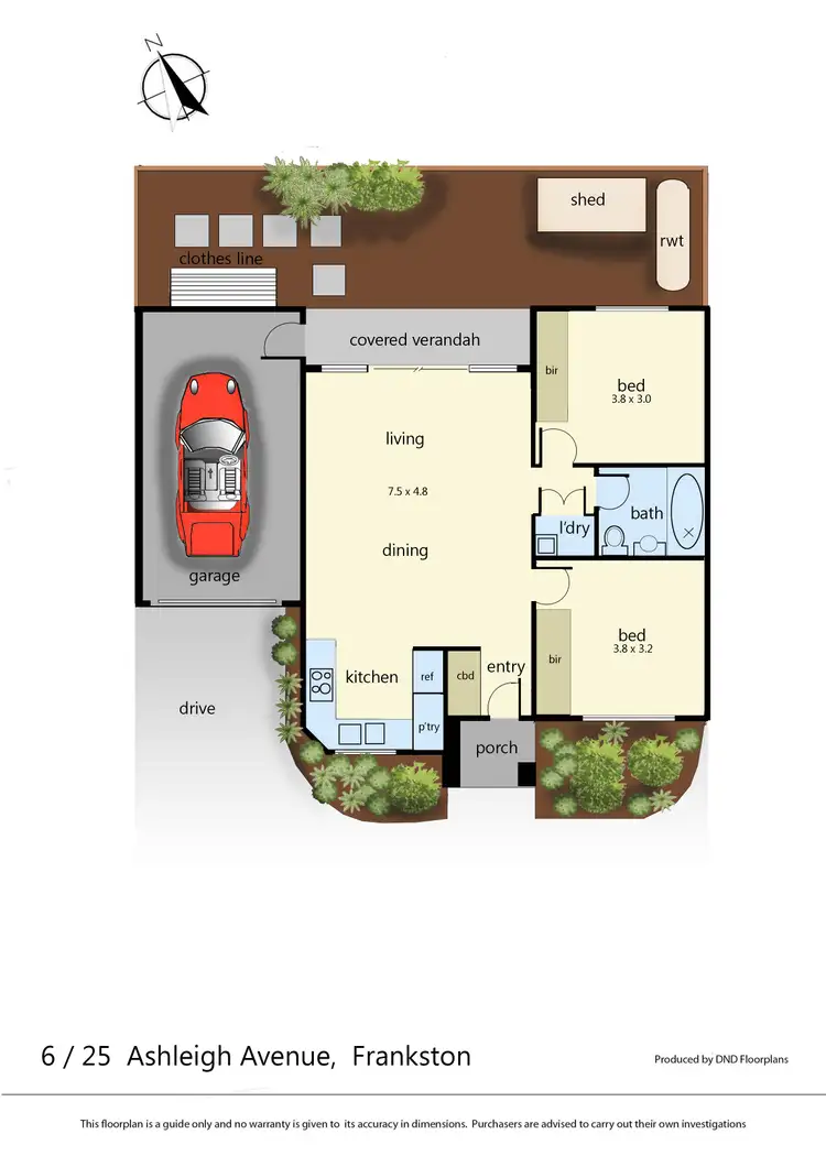 Floorplan of Homely unit listing, 6/25 Ashleigh Avenue, Frankston VIC 3199