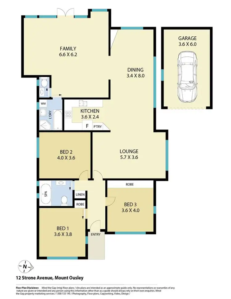 Floorplan of Homely house listing, 12 Strone Avenue, Mount Ousley NSW 2519