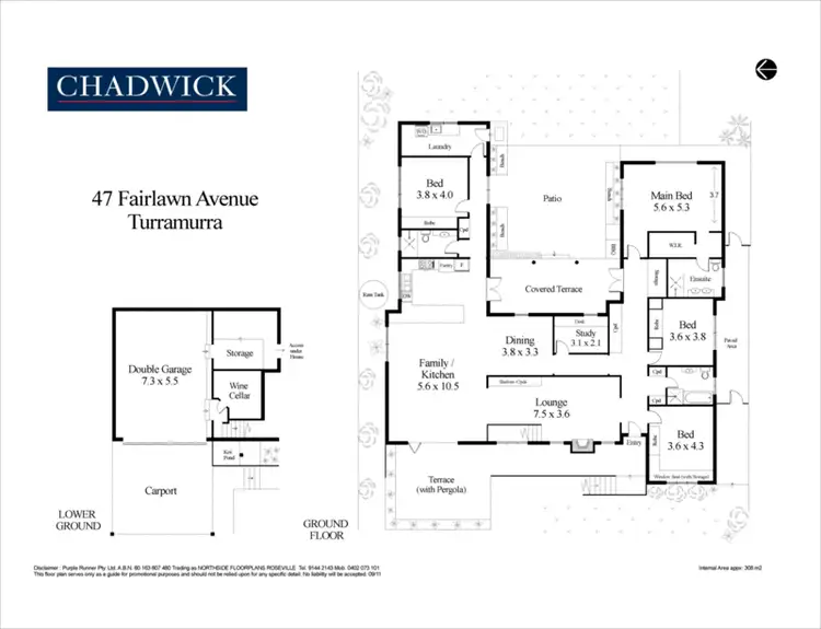 Floorplan of Homely house listing, 47 Fairlawn Avenue, Turramurra NSW 2074