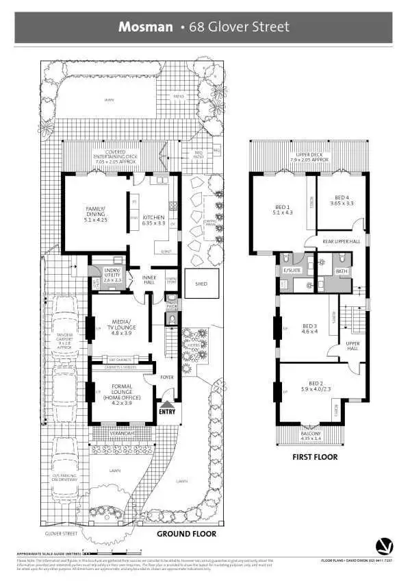 Floorplan of Homely house listing, 68 Glover Street, Mosman NSW 2088