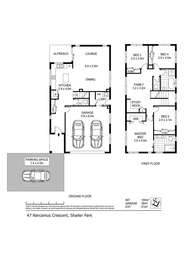 Floorplan of Homely house listing, 47 Narcamus Crescent, Shailer Park QLD 4128