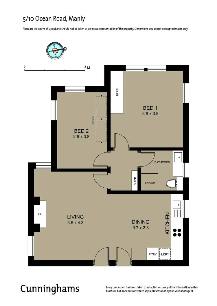 Floorplan of Homely apartment listing, 5/10 Ocean Road, Manly NSW 2095