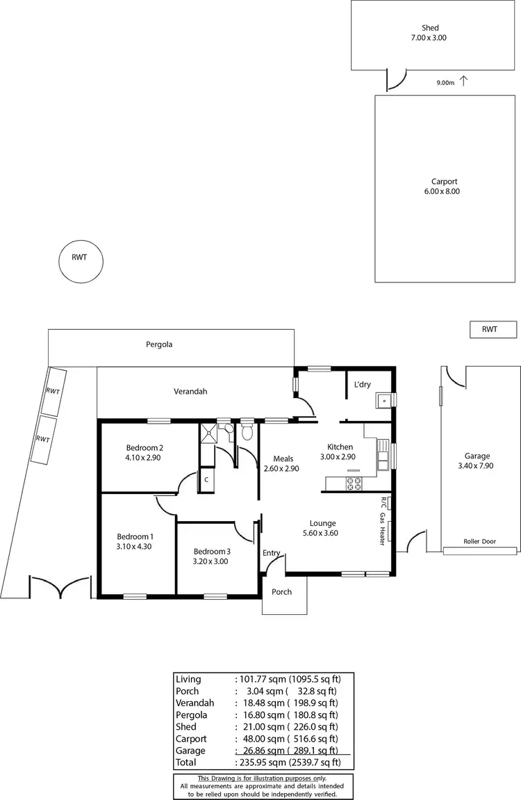 Floorplan of Homely house listing, 1 Smith Avenue, Woodville West SA 5011