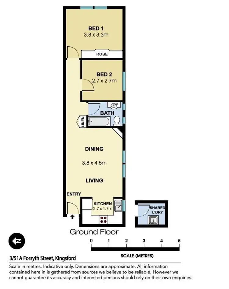 Floorplan of Homely apartment listing, 3/51a Forsyth Street, Kingsford NSW 2032