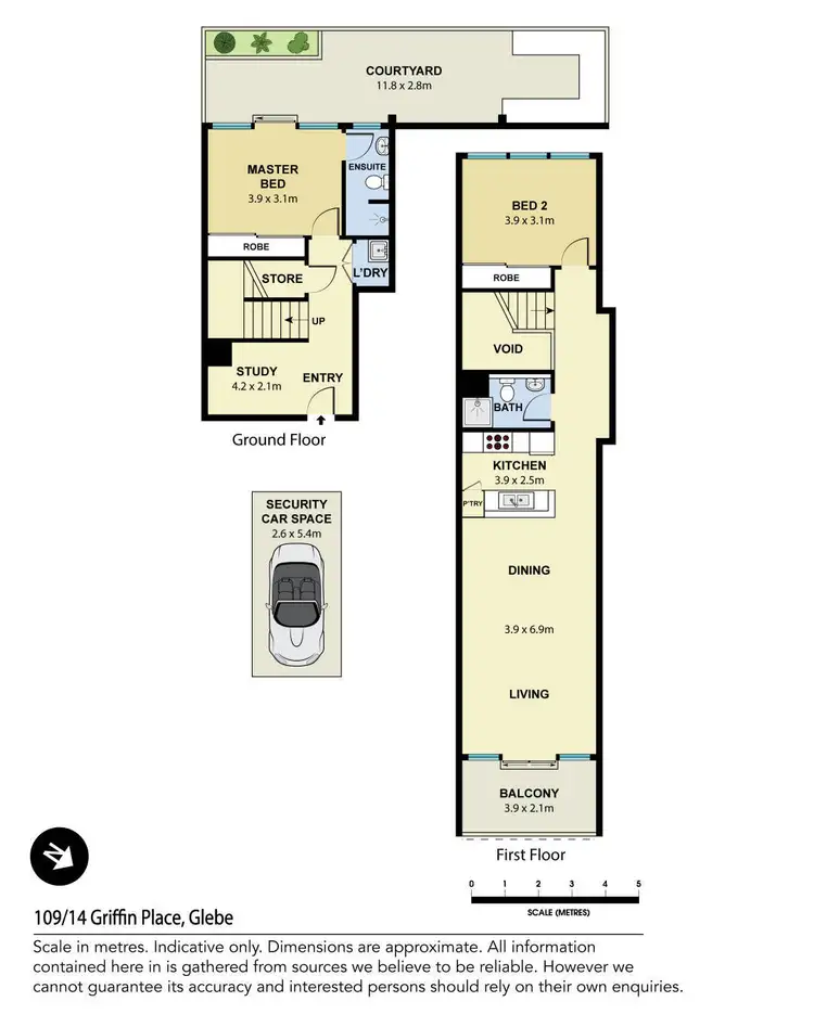 Floorplan of Homely apartment listing, 109/14 Griffin Place, Glebe NSW 2037