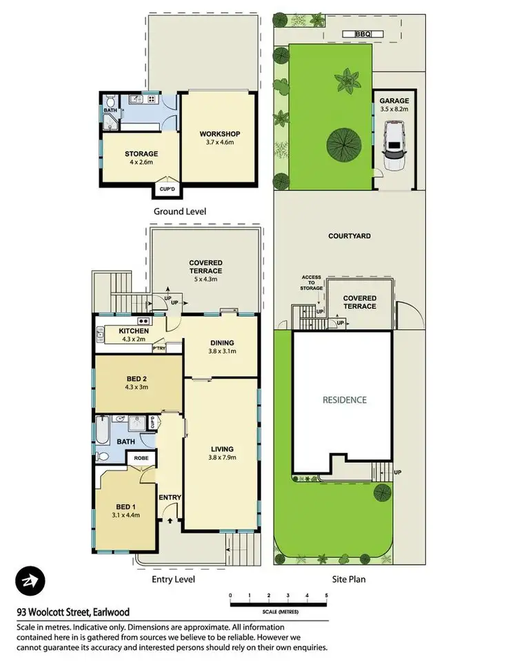 Floorplan of Homely house listing, 93 Woolcott Street, Earlwood NSW 2206