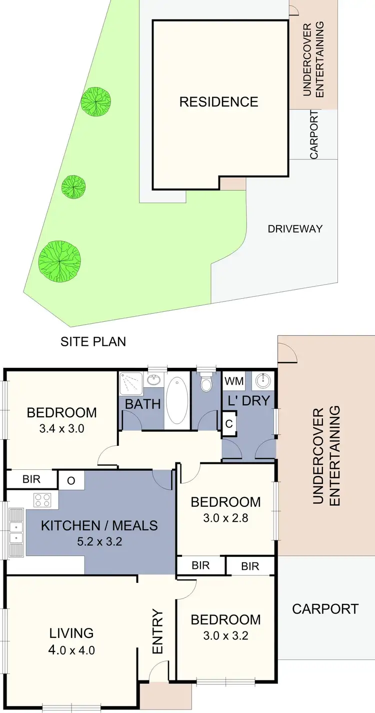 Floorplan of Homely unit listing, 2/18 Bronco Court, Meadow Heights VIC 3048