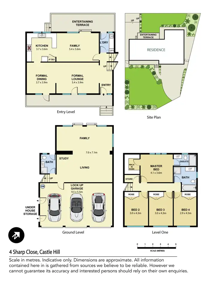 Floorplan of Homely house listing, 4 Sharp Close, Castle Hill NSW 2154