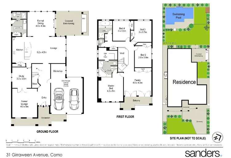 Floorplan of Homely house listing, 31 Girraween Avenue, Como NSW 2226