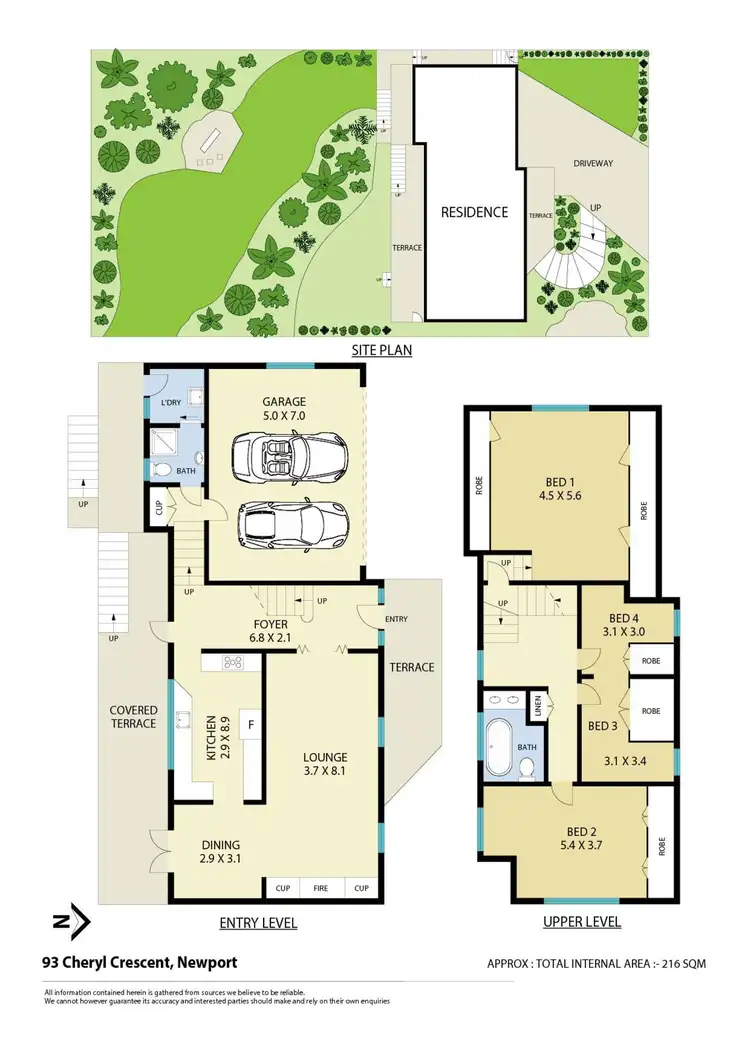 Floorplan of Homely house listing, 93 Cheryl Crescent, Newport NSW 2106