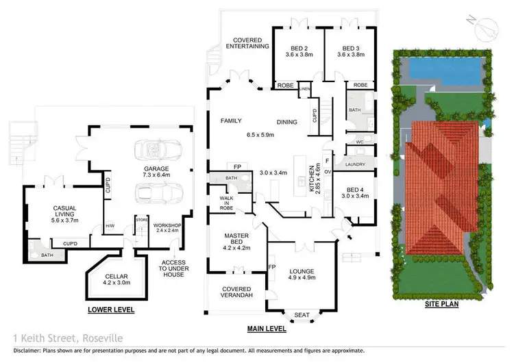 Floorplan of Homely house listing, 1 Keith Street, Roseville NSW 2069