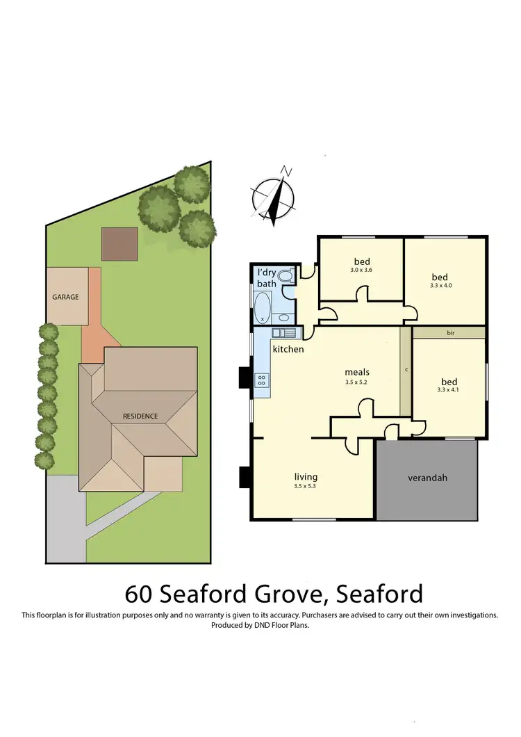 Floorplan of Homely house listing, 60 Seaford Grove, Seaford VIC 3198