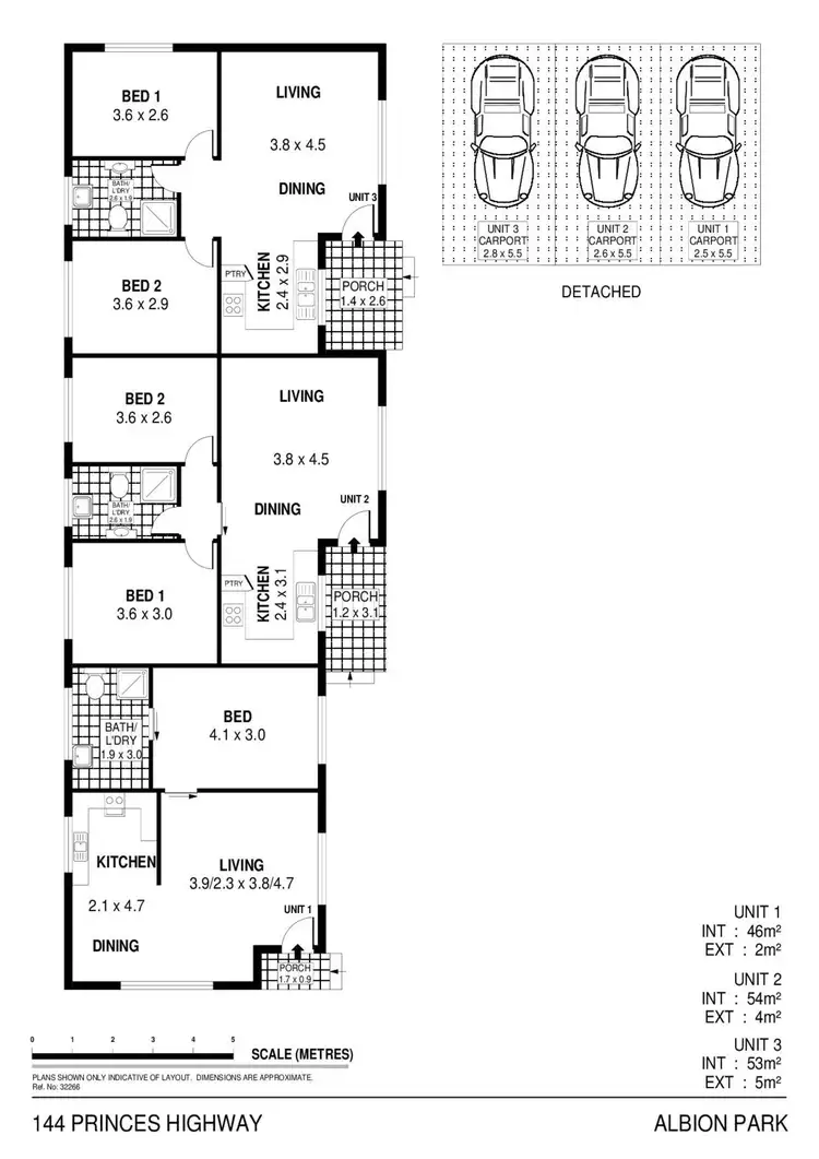 Floorplan of Homely block of units listing, 144 Princes Highway, Albion Park NSW 2527