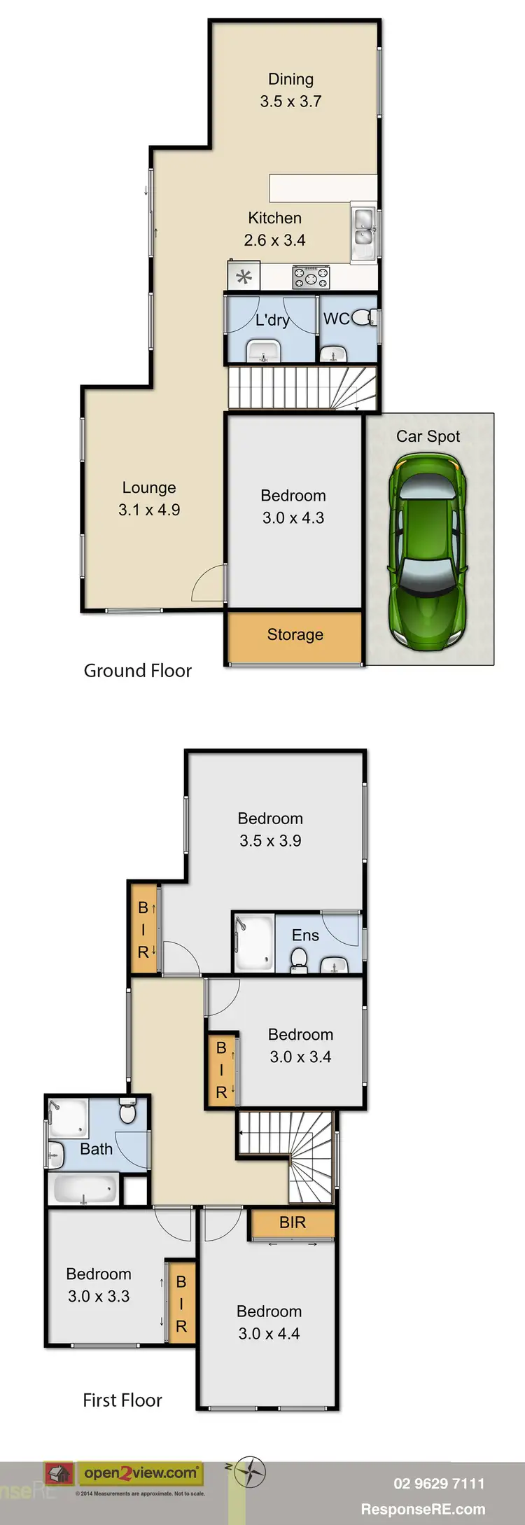 Floorplan of Homely townhouse listing, Address available on request