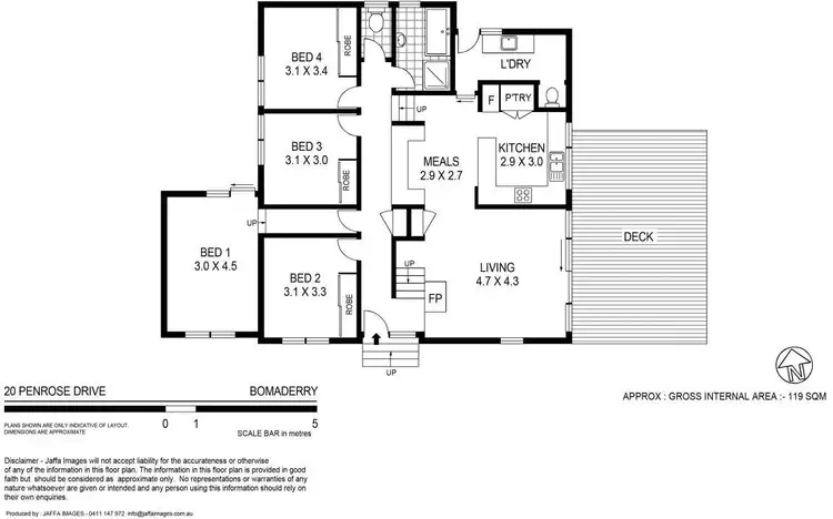 Floorplan of Homely house listing, 20 Penrose Drive, Bomaderry NSW 2541