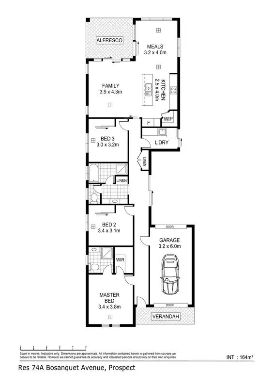 Floorplan of Homely house listing, 74A Bosanquet Avenue, Prospect SA 5082