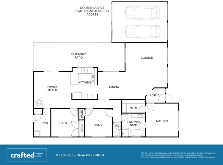 Floorplan of Homely house listing, 8 Federation Drive, Hillcrest QLD 4118