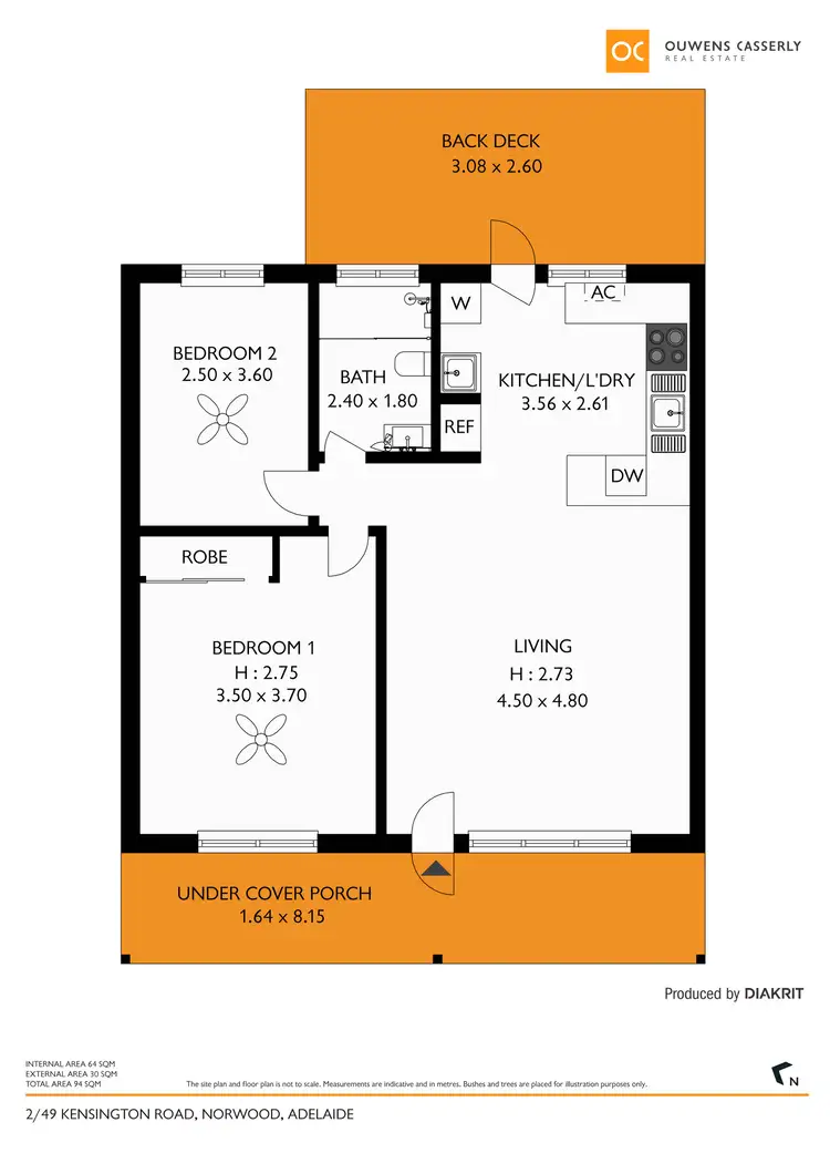 Floorplan of Homely unit listing, 2/49 Kensington Road, Norwood SA 5067