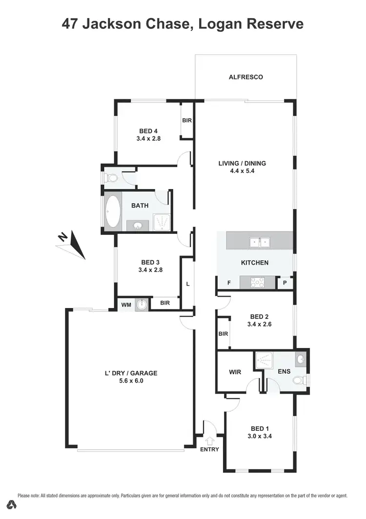 Floorplan of Homely house listing, 47 Jackson Chase, Logan Reserve QLD 4133