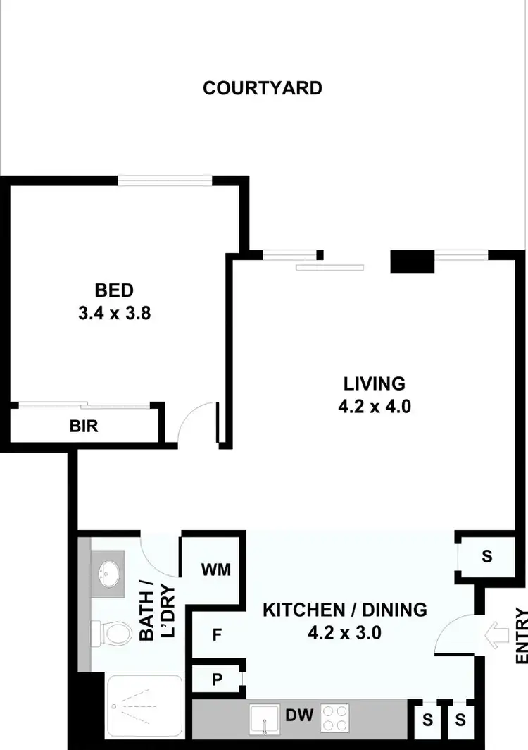 Floorplan of Homely apartment listing, G03/334-336 Gordon Street, Maribyrnong VIC 3032