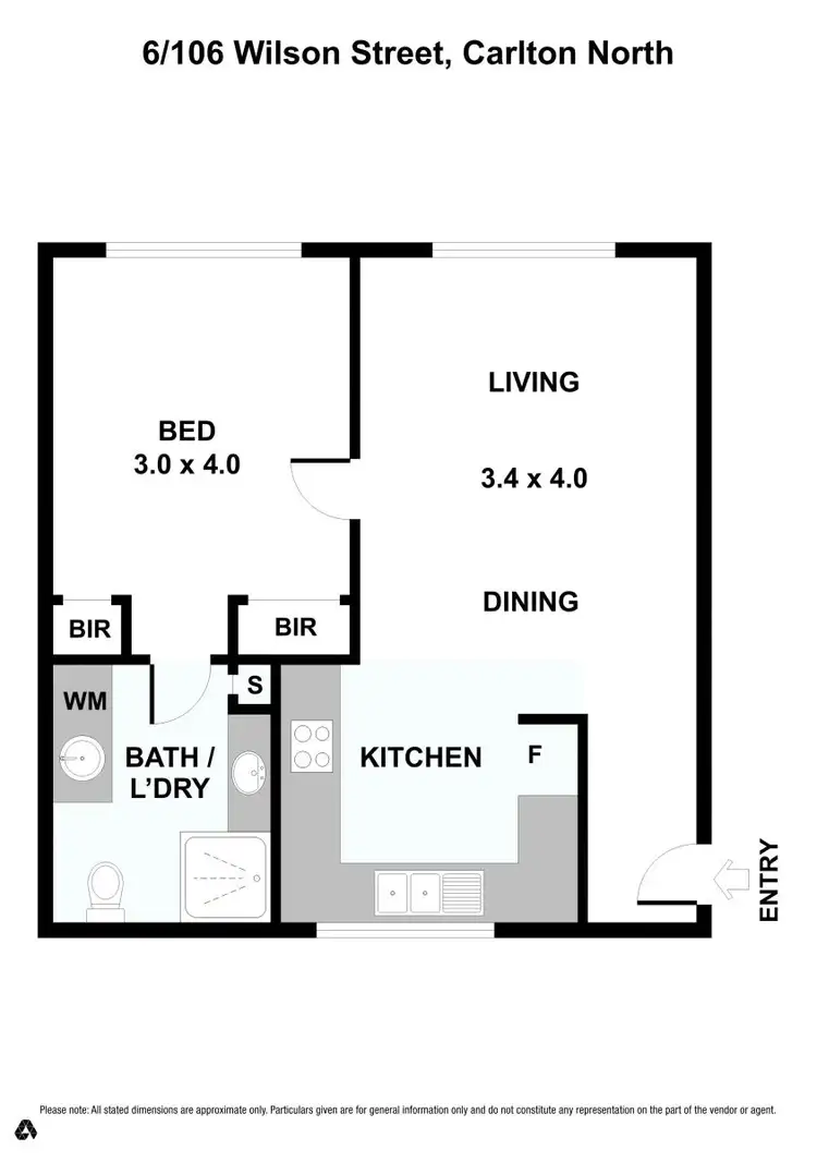 Floorplan of Homely apartment listing, 6/106 Wilson St, Carlton North VIC 3054