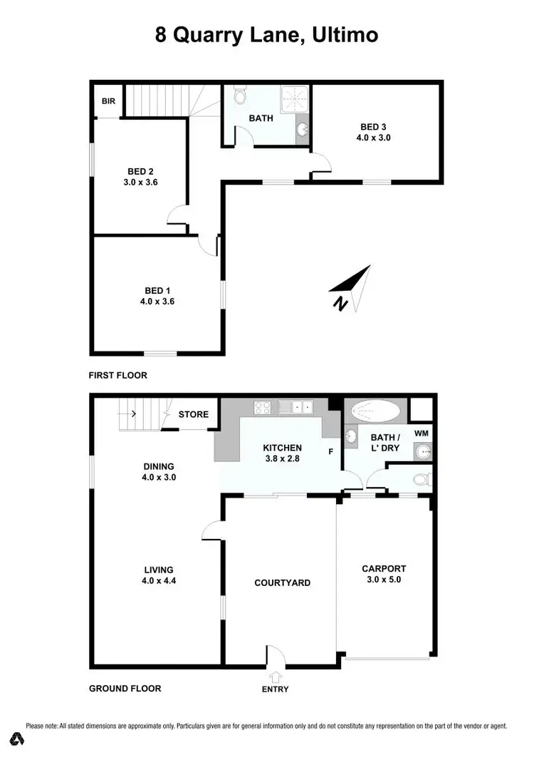 Floorplan of Homely house listing, 8 Quarry Lane, Ultimo NSW 2007