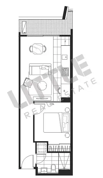 Floorplan of Homely apartment listing, 812/3 Yarra Street, South Yarra VIC 3141