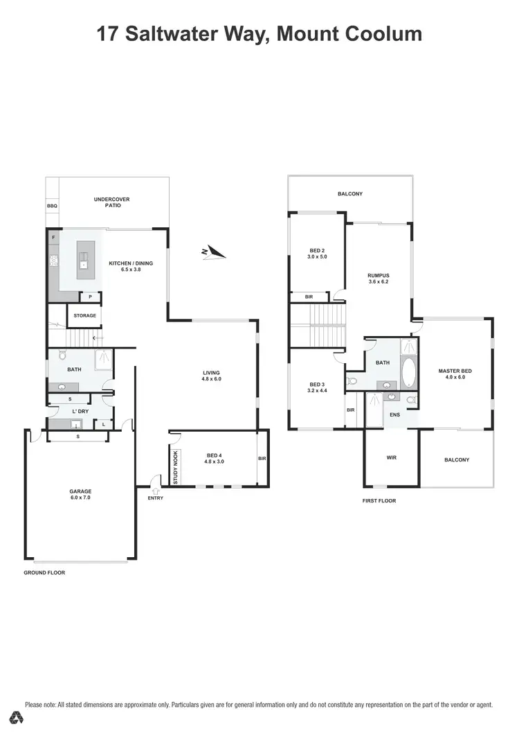 Floorplan of Homely house listing, 17 Saltwater Way, Mount Coolum QLD 4573
