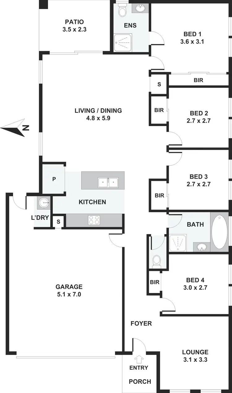 Floorplan of Homely house listing, 18 Hann Street, South Ripley QLD 4306