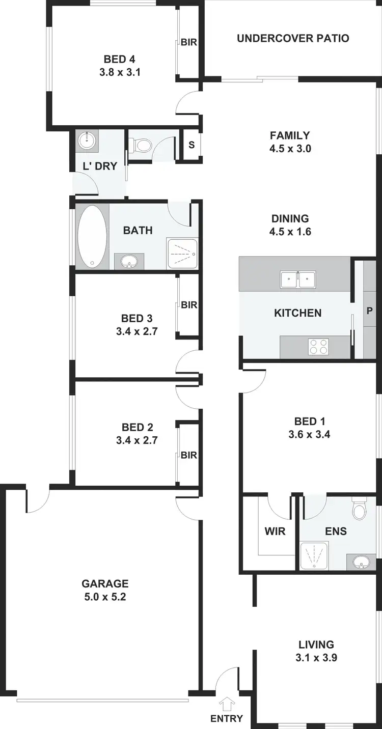 Floorplan of Homely house listing, 56 Sunny Crescent, Ripley QLD 4306