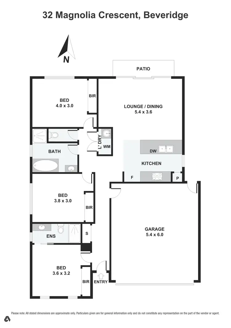 Floorplan of Homely house listing, 32 Magnolia Crescent, Beveridge VIC 3753