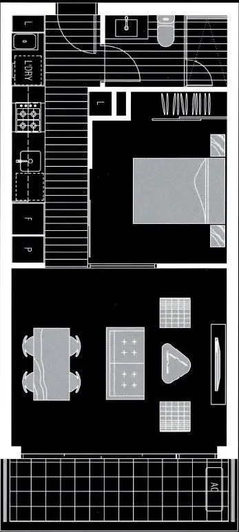 Floorplan of Homely apartment listing, 318/163 Fitzroy Street, St Kilda VIC 3182