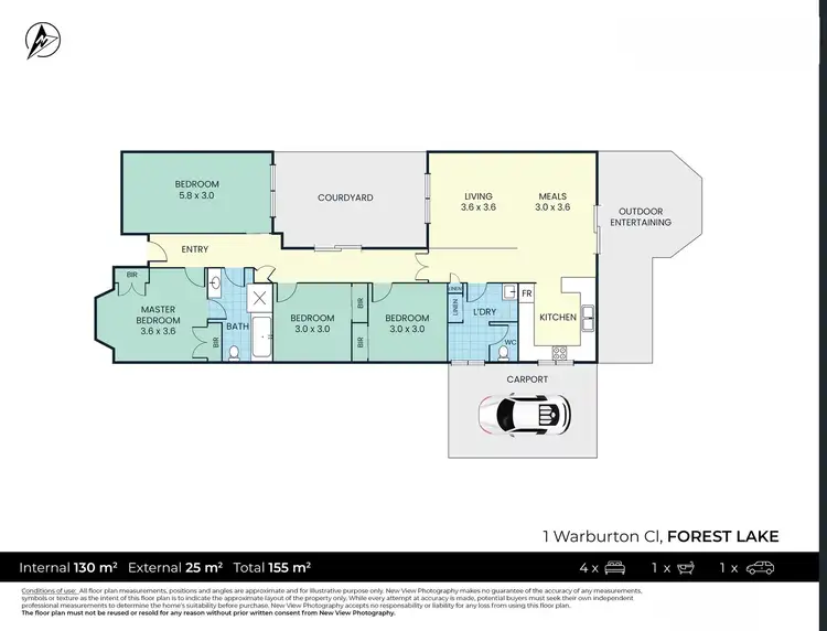 Floorplan of Homely house listing, 1 Warburton Close, Forest Lake QLD 4078