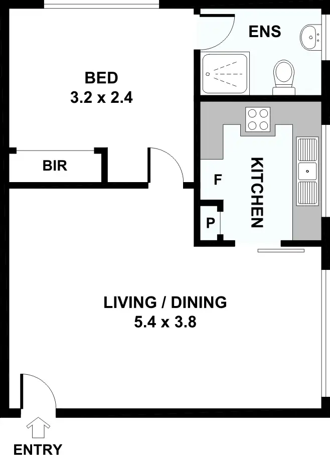 Floorplan of Homely apartment listing, 12/201 Lennox St, Richmond VIC 3121