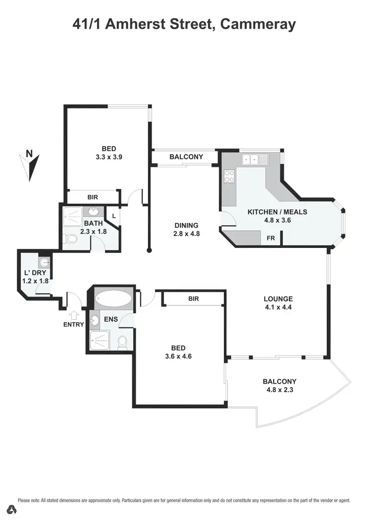Floorplan of Homely apartment listing, 41/1 Amherst Street, Cammeray NSW 2062