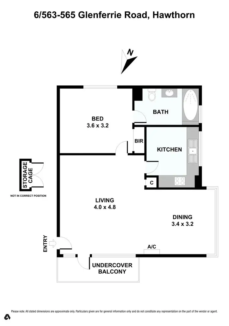 Floorplan of Homely house listing, 6/563 Glenferrie Road, Hawthorn VIC 3122