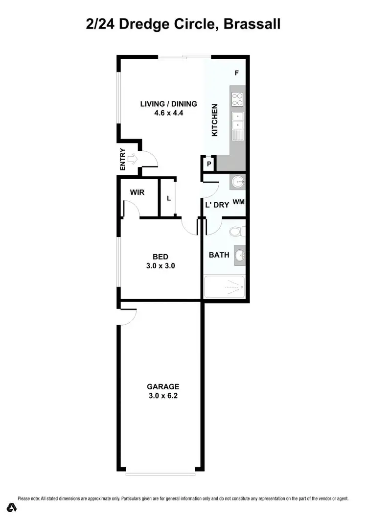 Floorplan of Homely semi-detached listing, 2/24 Dredge Circle, Brassall QLD 4305