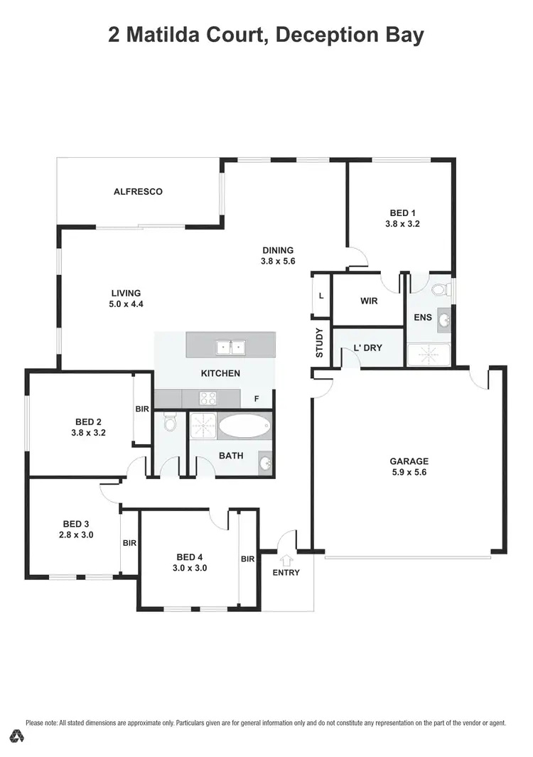 Floorplan of Homely house listing, 2 Matilda Court, Deception Bay QLD 4508
