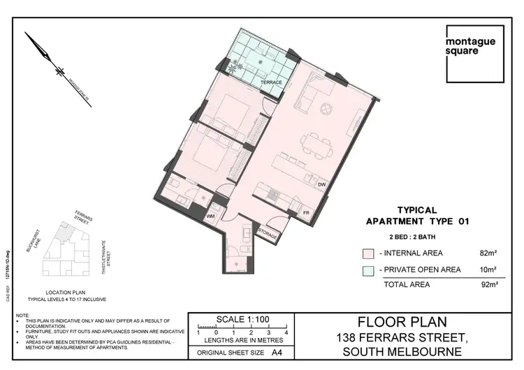 Floorplan of Homely apartment listing, 901/138 Ferrars Street, South Melbourne VIC 3205