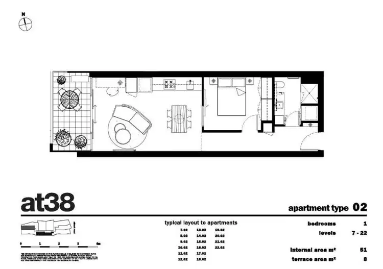 Floorplan of Homely apartment listing, 1102/38 Albert Road, South Melbourne VIC 3205
