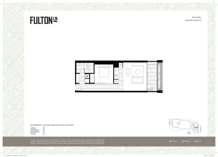 Floorplan of Homely apartment listing, 505/118 A'beckett Street, Melbourne VIC 3000