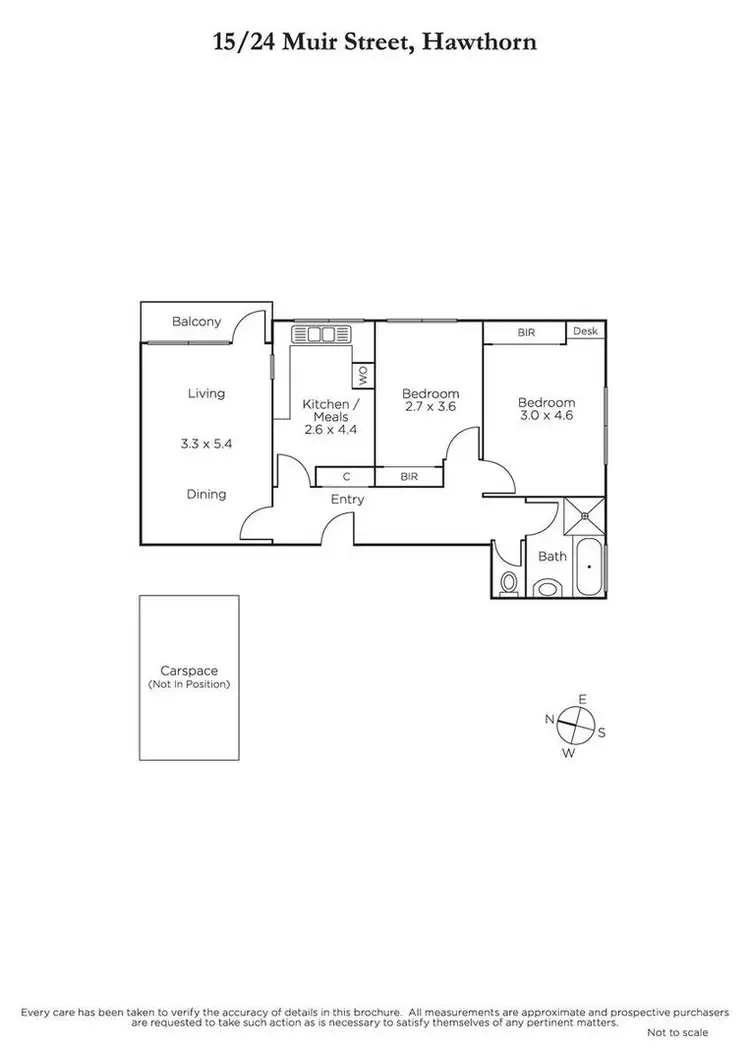 Floorplan of Homely apartment listing, 15/22-24 Muir Street, Hawthorn VIC 3122