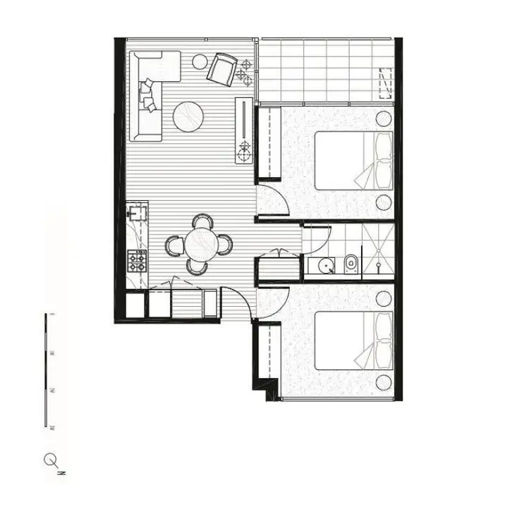 Floorplan of Homely apartment listing, 1104/33 Blackwood Street, North Melbourne VIC 3051