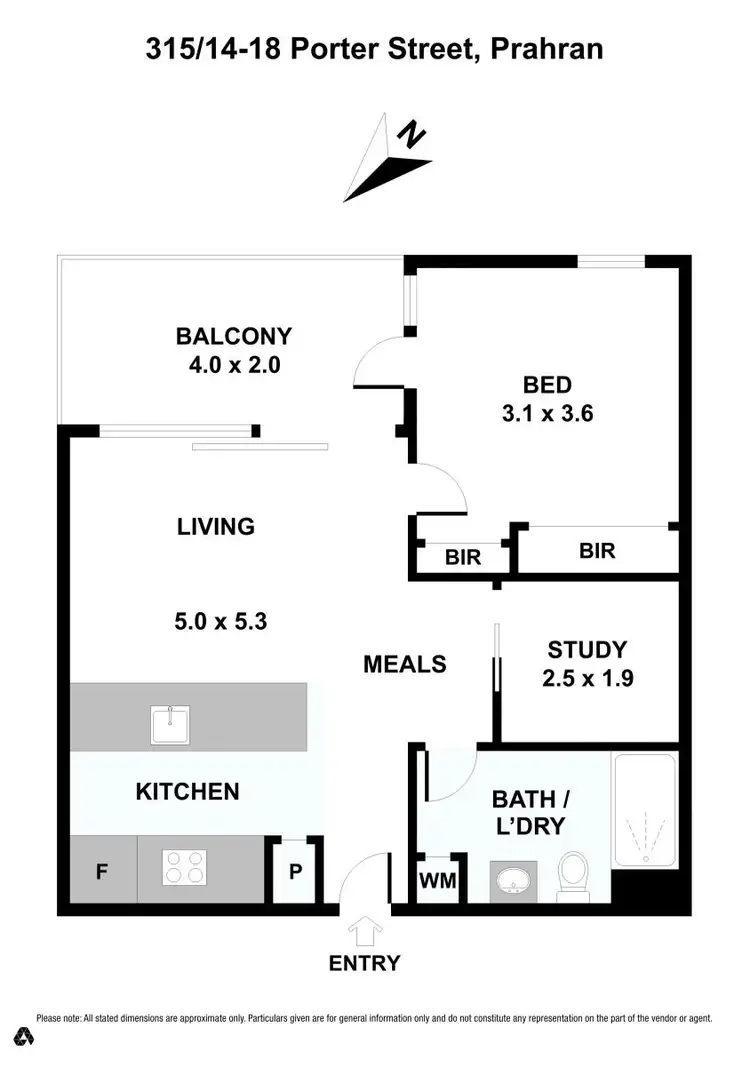 Floorplan of Homely apartment listing, 315/14-18 Porter Street, Prahran VIC 3181