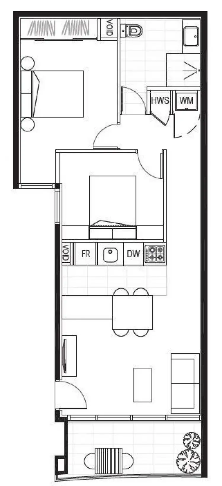 Floorplan of Homely apartment listing, 110/55 Islington Street, Collingwood VIC 3066