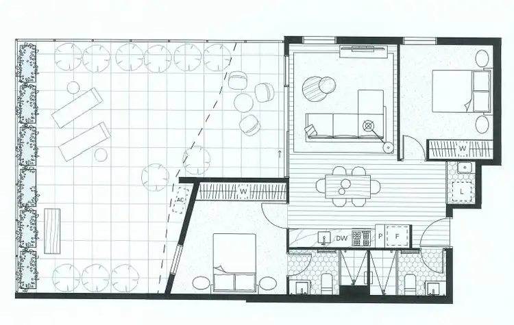 Floorplan of Homely apartment listing, 311/636 High Street, Thornbury VIC 3071